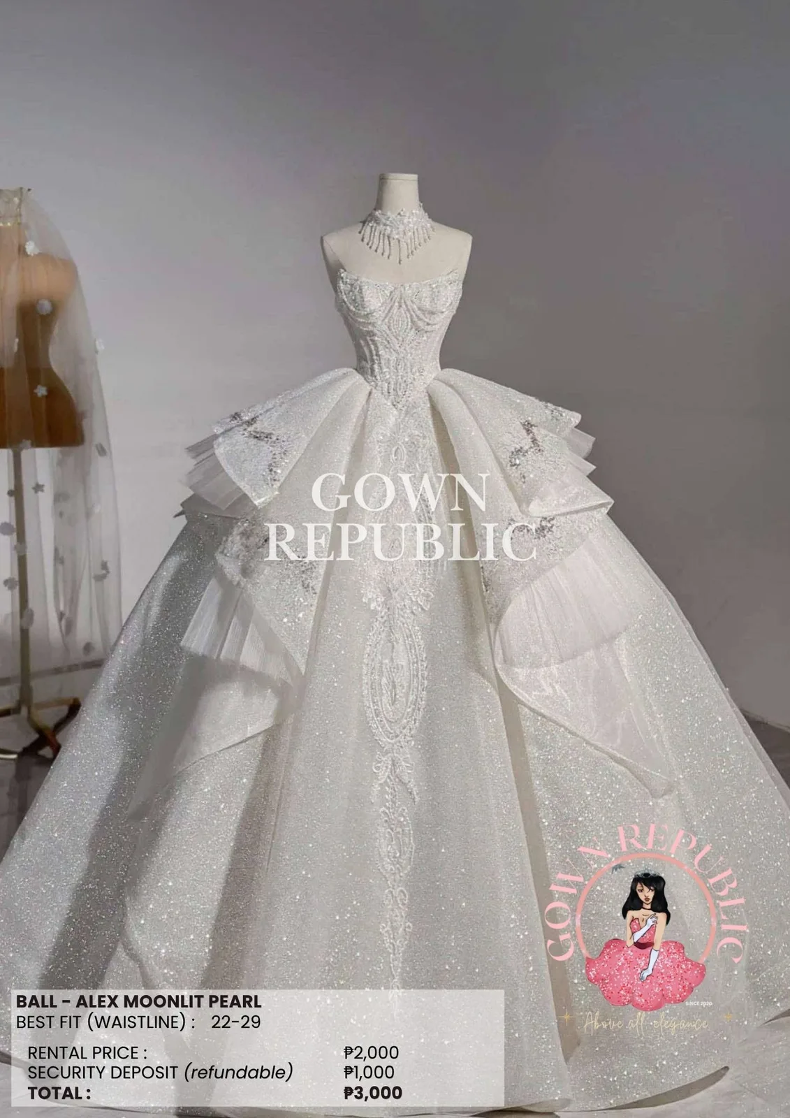 Ball Gowns: White 296